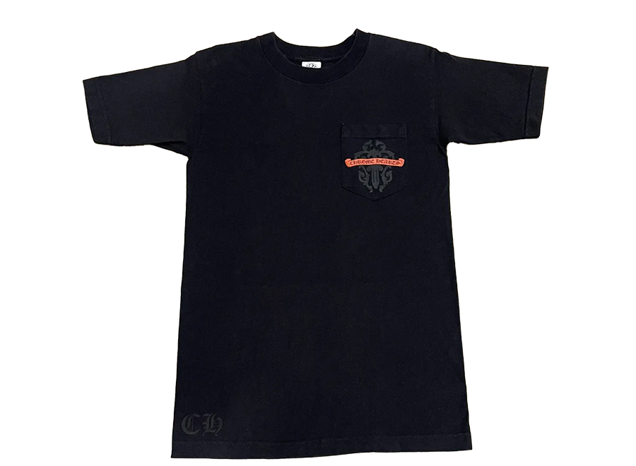Chrome Hearts Vine Dagger Cemetery Cross Logo Pocket Tee (Pre-Owned)
