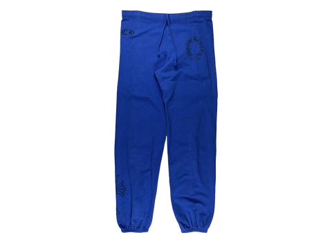 Chrome Hearts Blue Cross Horseshoe Logo Sweatpants (Pre-Owned)