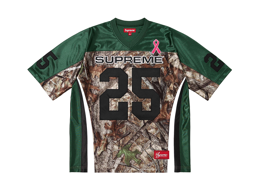 Supreme Breast Cancer Awareness Football Jersey Camo