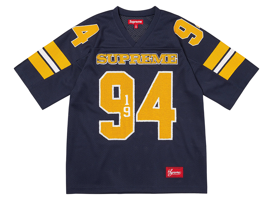 Supreme Sequin Football Jersey Navy