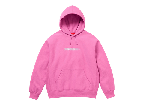 Supreme Swarovski Motion Logo Hooded Sweatshirt Pink (Pre-Owned)