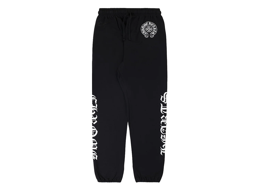 Chrome Hearts Horseshoe Logo F*ck You Sweatpants Black