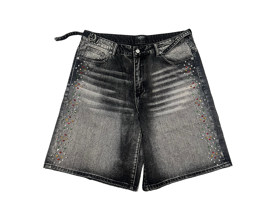HMDD Crystal Shorts Black