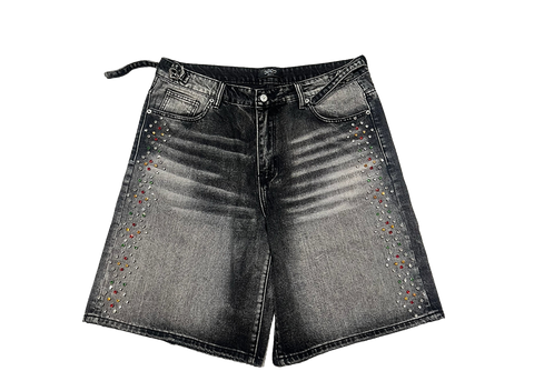 HMDD Crystal Shorts Black