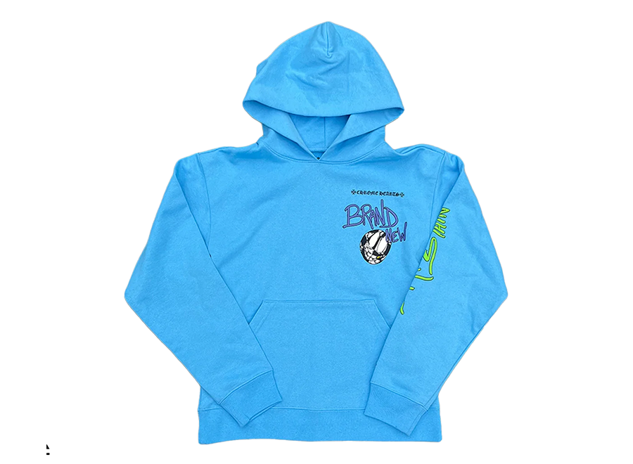Chrome Hearts Matty Boy Brain New Hoodie Blue
