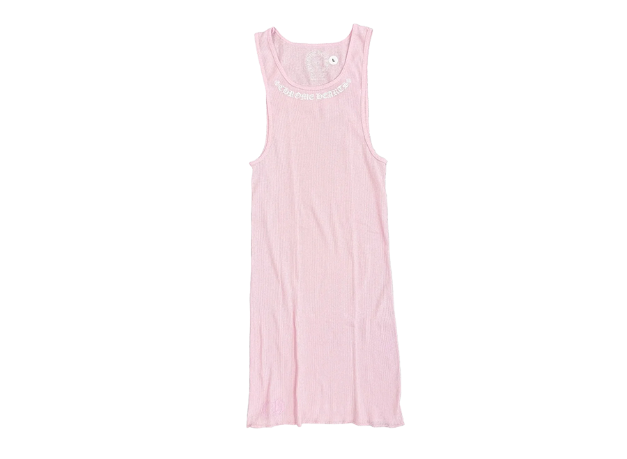 Chrome Hearts Pink Neck Logo Tank Top (Pre-Owned)