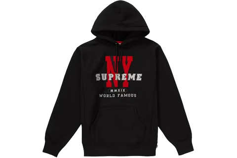Supreme NY Hooded Sweatshirt Black (Pre-Owned)