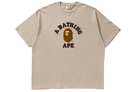 BAPE College Tee Beige (Pre-Owned)