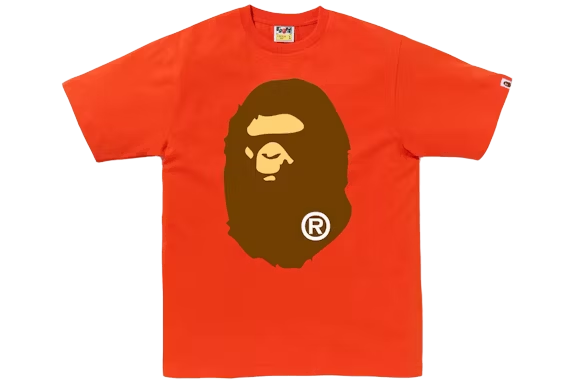 BAPE Big Ape Head Tee Orange