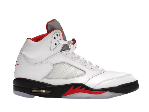 Jordan 5 Retro Fire Red Silver Tongue (2020) (Pre-Owned)