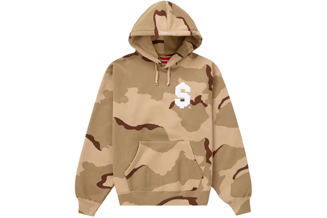 Supreme $ Hooded Sweatshirt Desert Camo