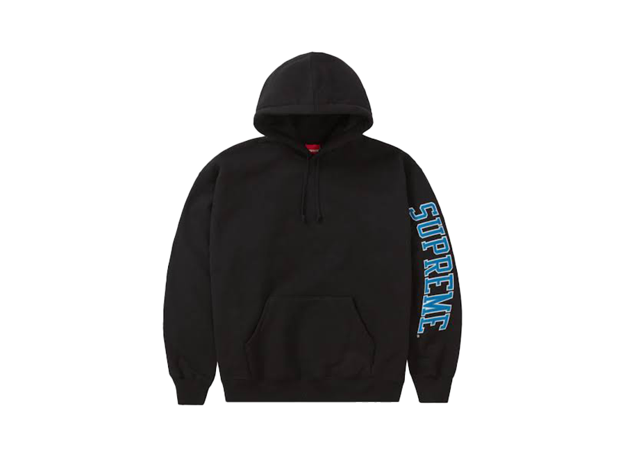 Supreme Sleeve Arc Hooded Sweatshirt (FW23) Black (Pre-Owned)