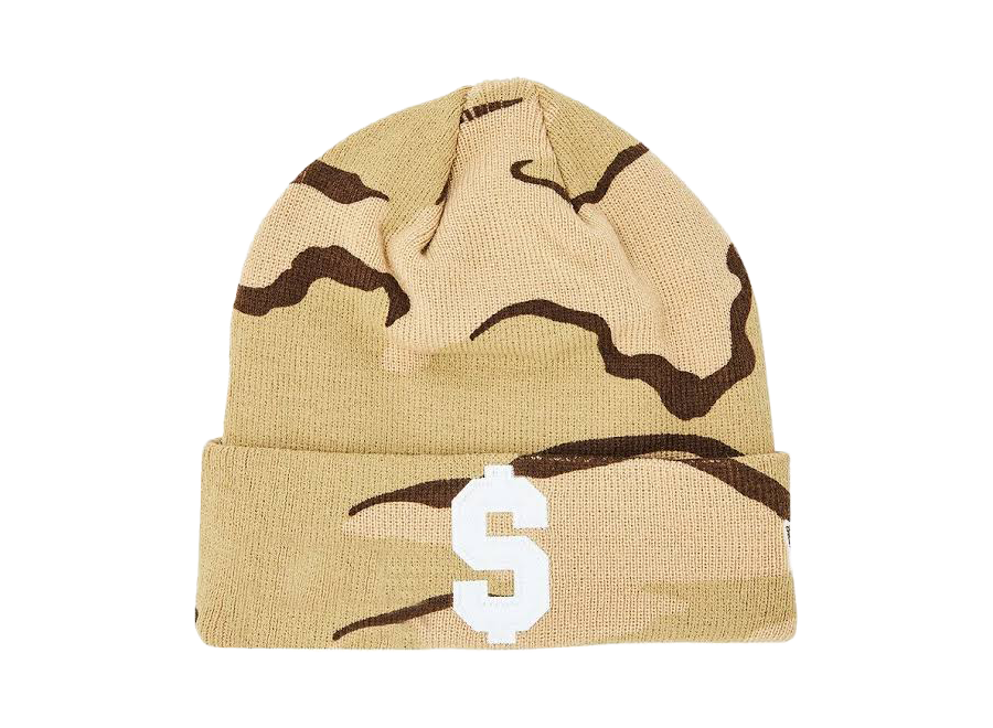 Supreme New Era $ Beanie Desert Camo