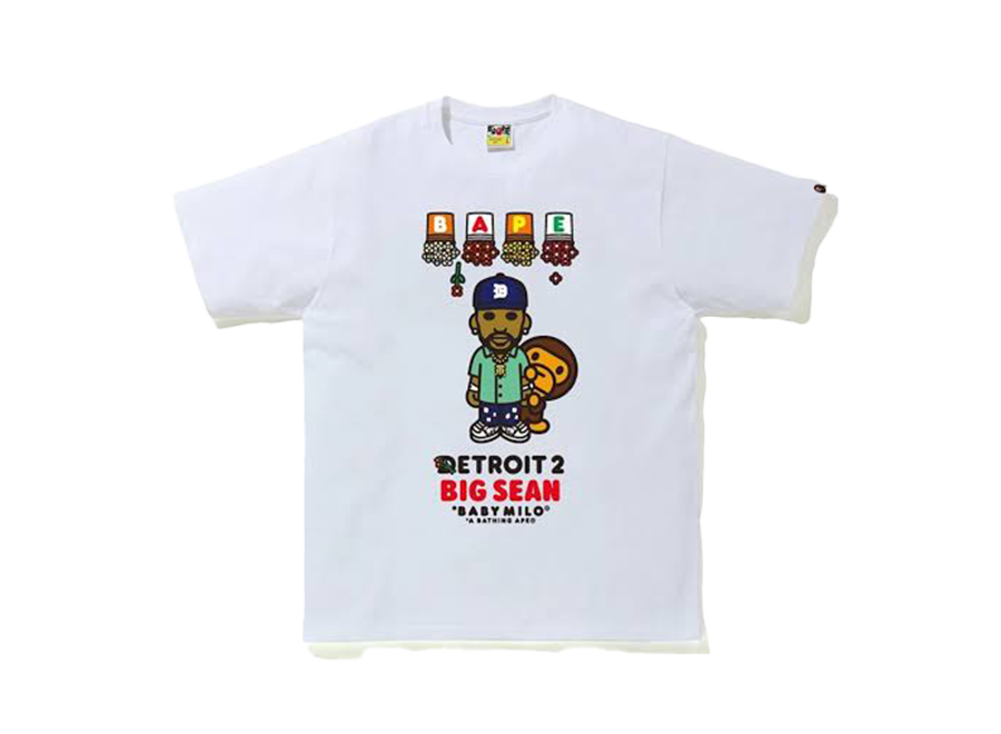 BAPE x Big Sean Detroit 2 Baby Milo Tee White (Pre-Owned)