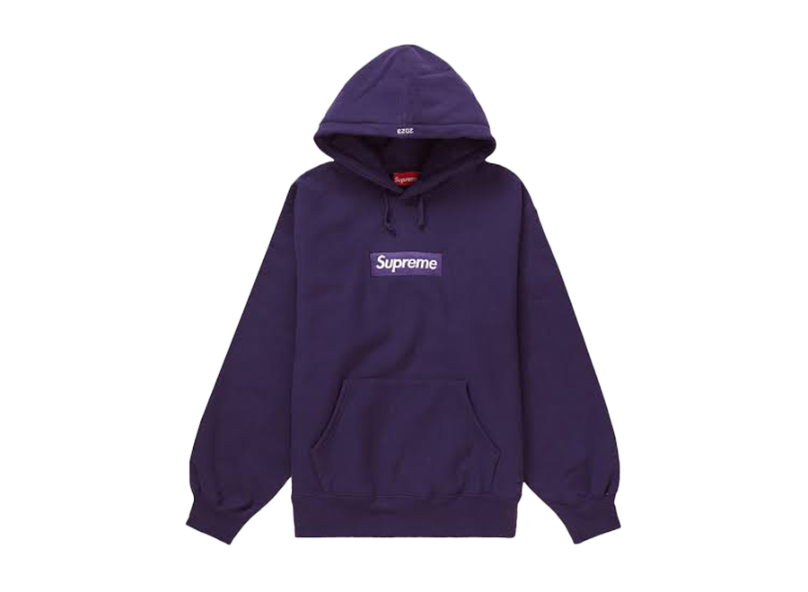 Supreme Box Logo Hooded Sweatshirt (FW23) Dark Purple (Pre-Owned)