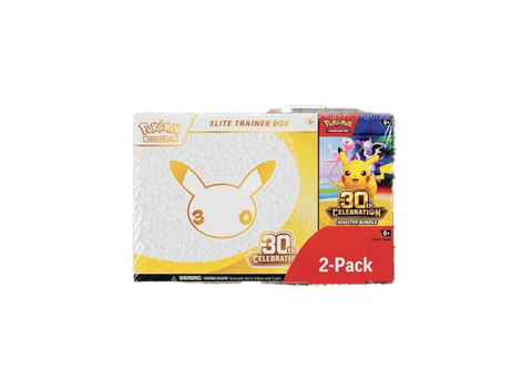 Pokemon 30th Celebration Elite Trainer Box & Booster Bundle Costco 2-Pack