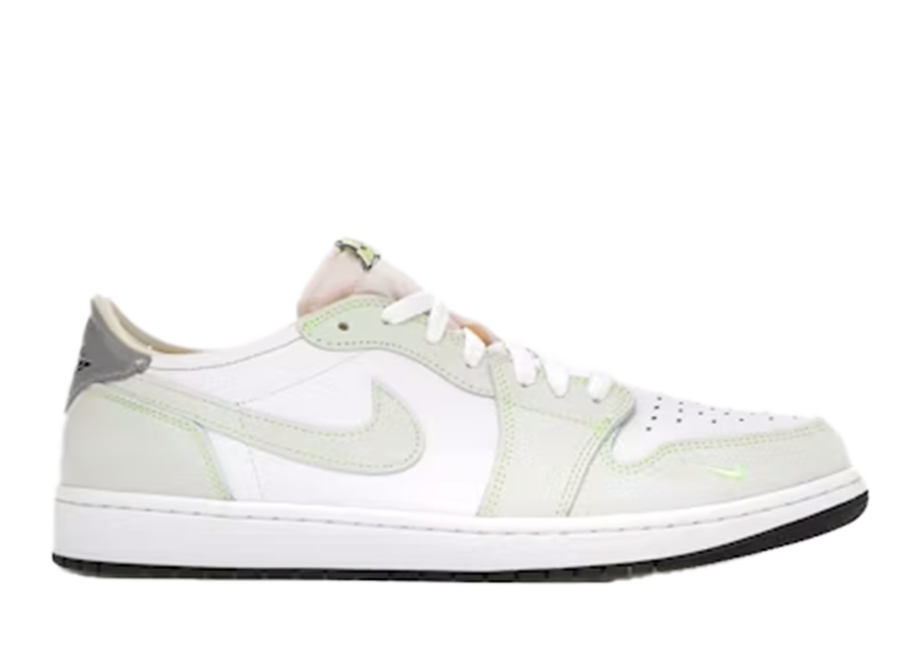 Jordan 1 Retro Low White Ghost Green Black