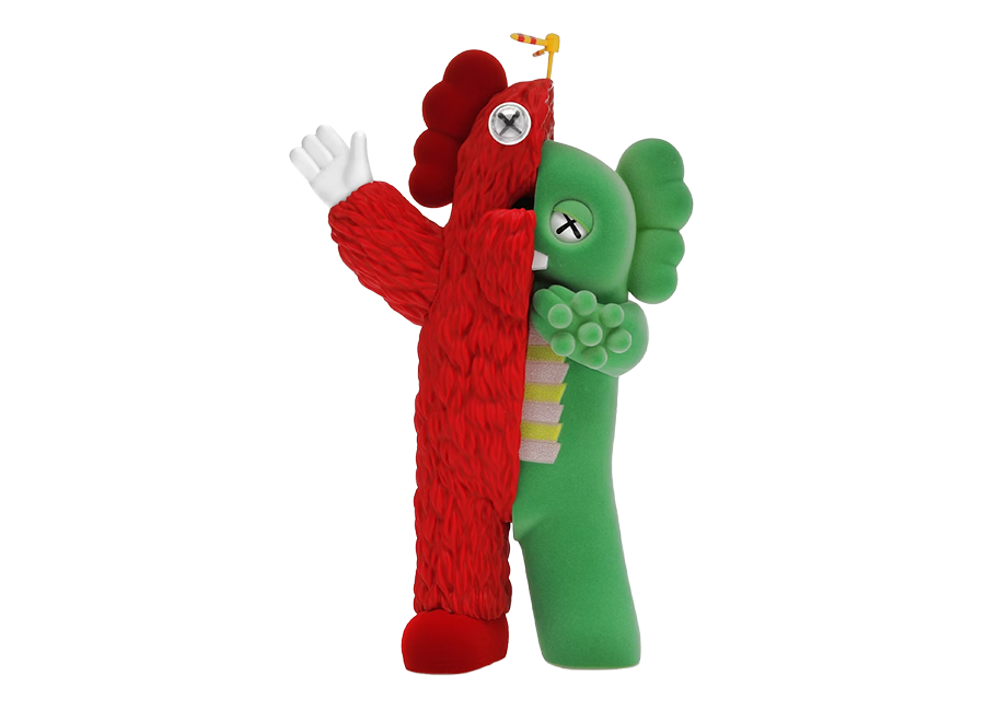 KAWS KACHAMUKKU Vinyl Figure Green/Red (Pre-Owned)