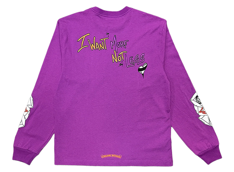 Chrome Hearts Matty Boy I Want More Not Less L/S T-Shirt Purple (Pre-Owned)