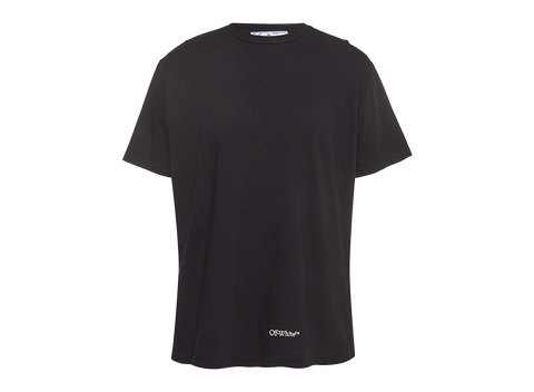 Off-White Black Embroidered Cotton Crew Neck T-Shirt (Pre-Owned)