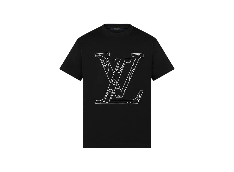 Louis Vuitton x NBA Print Logo Tee Black