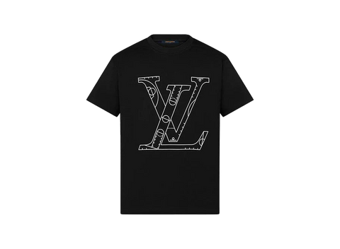 Louis Vuitton x NBA Print Logo Tee Black (Pre-Owned)