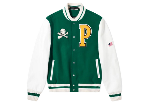 Palm Angels Bear Teddy Varsity Jacket