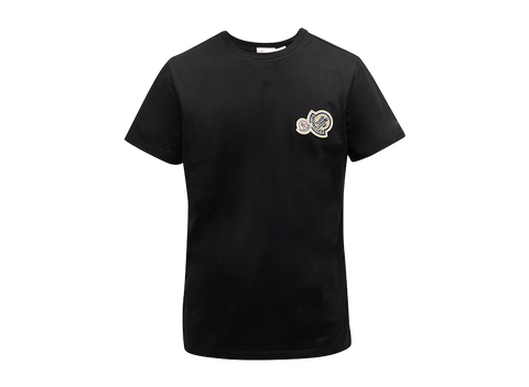 Moncler Men's Double Logo-Patch T-Shirt (Pre-Owned)