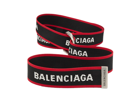 Balenciaga D Ring Belt Black/Red (Pre-Owned)