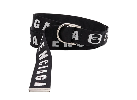 Balenciaga D Ring Belt Black/White (Pre-Owned)