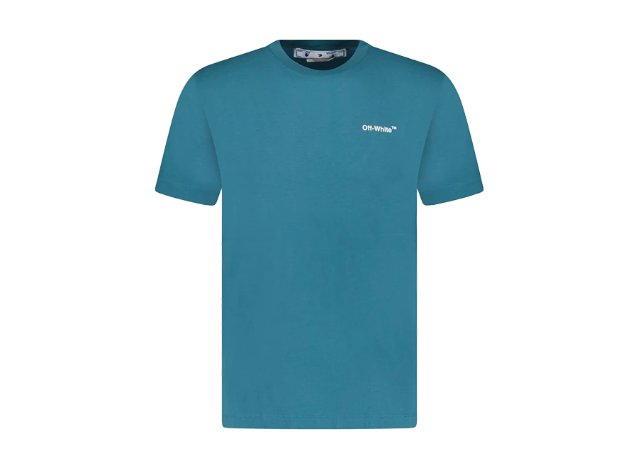 OFF-WHITE Chain Arrow Slim S/S Tee Duck Green (Pre-Owned)