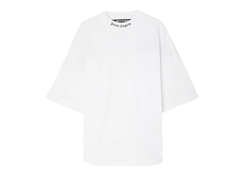 Palm Angels Classic Logo Over S/S T-shirt White/Black (Pre-Owned)