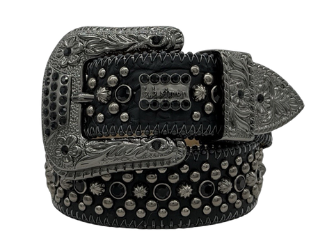 B.B. Simon Trojan Belt Jet Black (Pre-Owned)