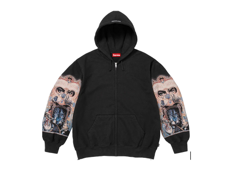 Supreme Michael Jackson Dangerous Zip Up Hooded Sweatshirt Black (Pre-Owned)