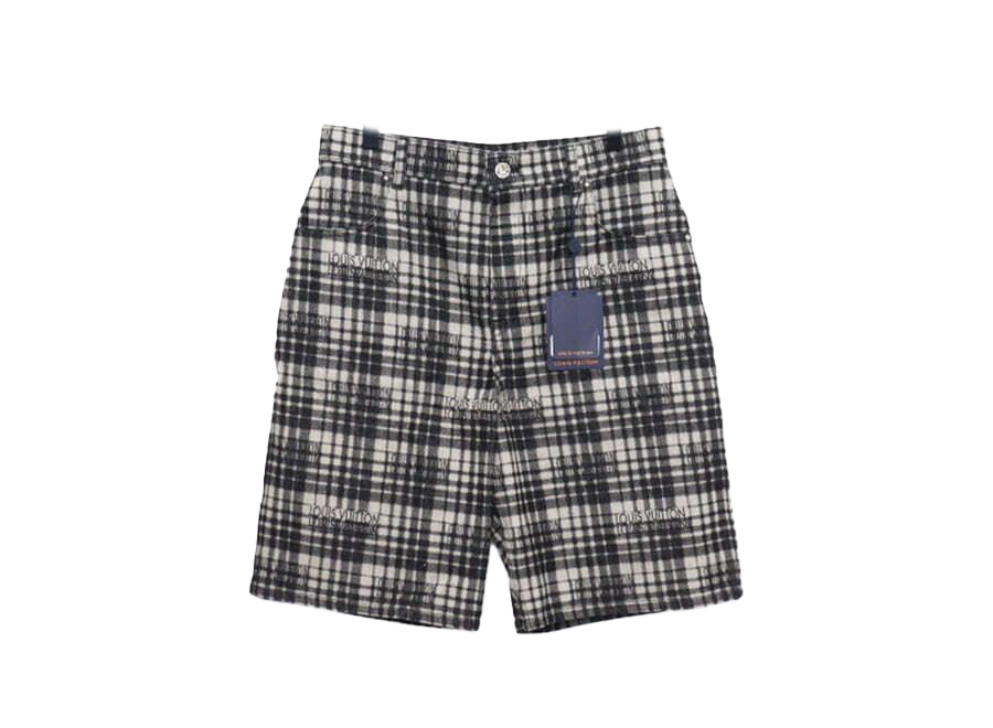 Louis Vuitton Checkered Denim Shorts (Pre-Owned)