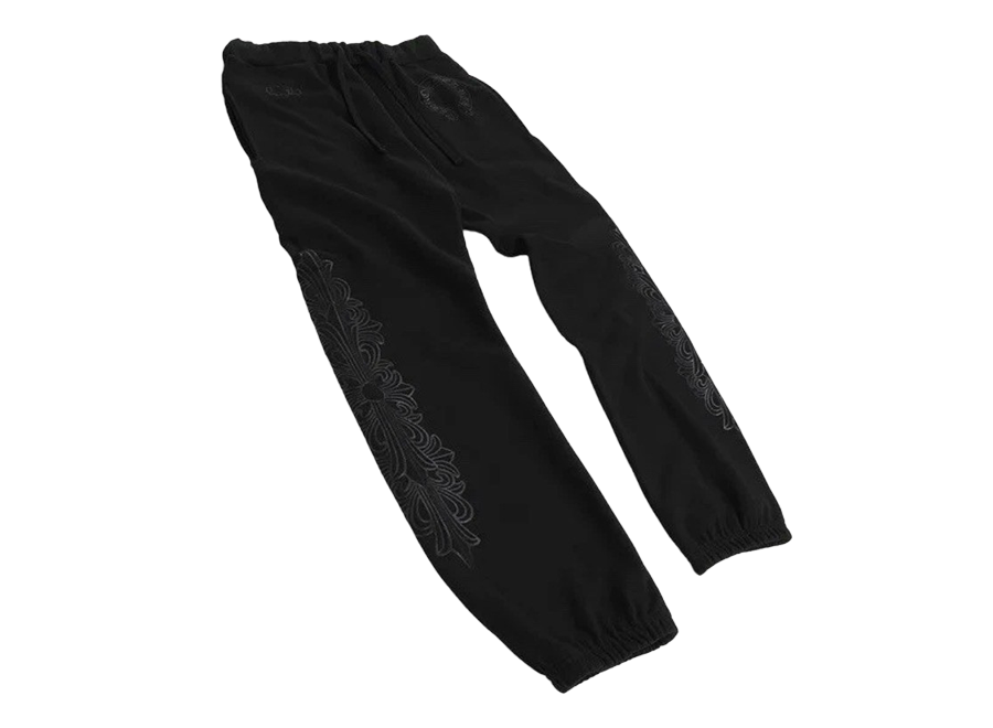 Chrome Hearts Floral Sweatpants Black/Black