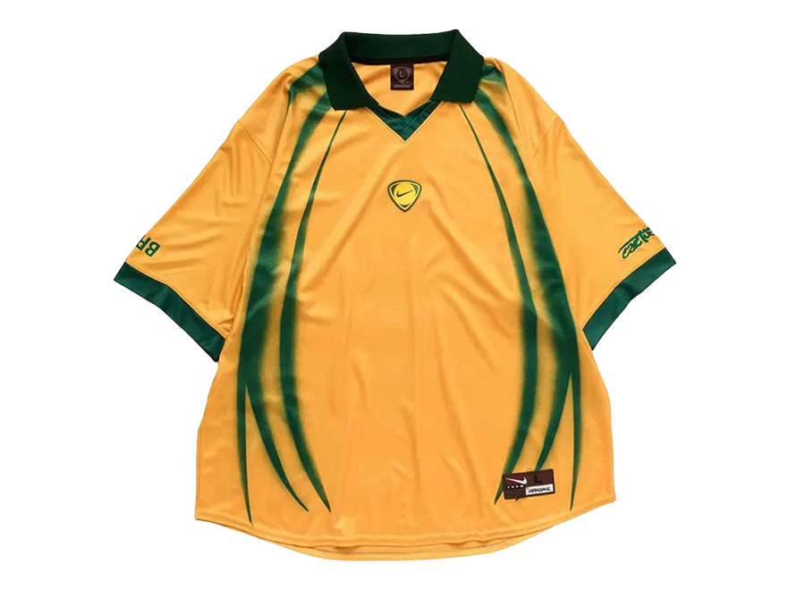 Travis Scott Cactus Jack x Nike Brasil Total 90 Retro Jersey Yellow/Green
