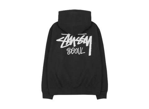 Stussy Seoul Black Zip Up Hoodie