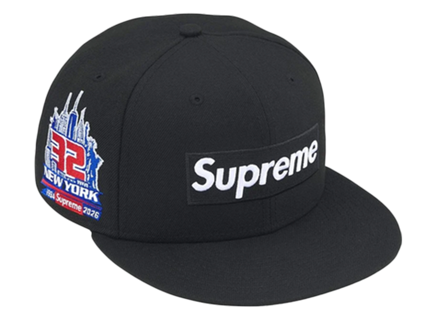 Supreme Shop Box Logo New Era 59Fifty Fitted Hat Black