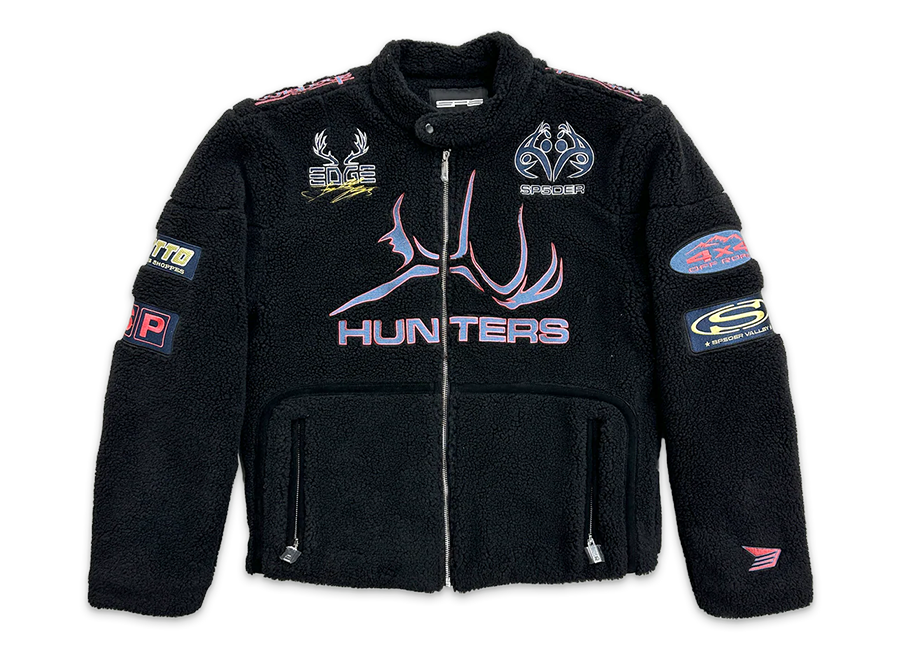 Sp5der Sherpa Hunter Moto Jacket Black