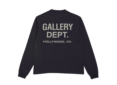 Gallery Dept. Souvenir Long Sleeve T-Shirt Washed Black/White (Pre-Owned)