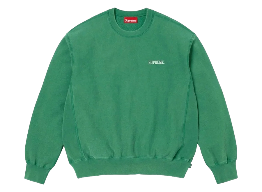 Supreme Washed Crewneck Green (Pre-Owned)