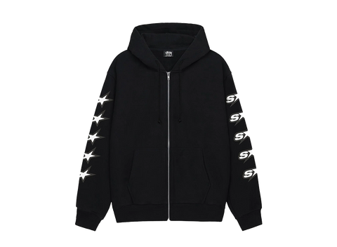 Stussy Speedway Zip Up Hoodie Black (Pre-Owned)