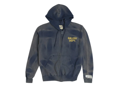 Gallery Dept. Sun Faded Zip Up Hoodie Navy (Pre-Owned)
