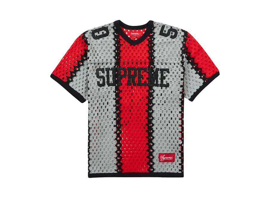 Supreme Crochet Football Jersey Black