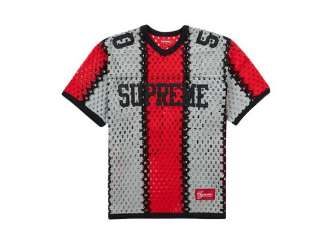 Supreme Crochet Football Jersey Black