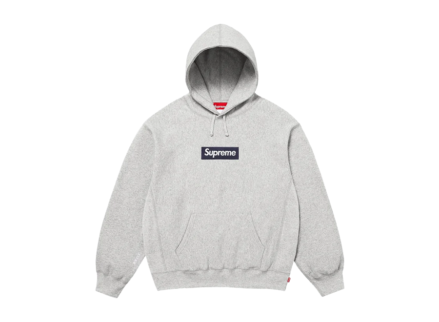 Supreme Box Logo Hoodie Heather Grey (FW25)